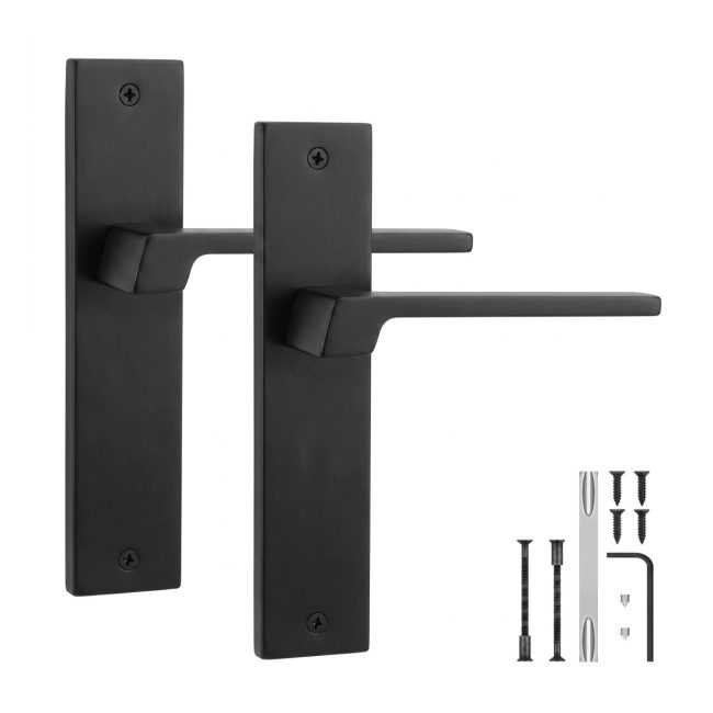 Spectra Matt Black Door Lever Handles